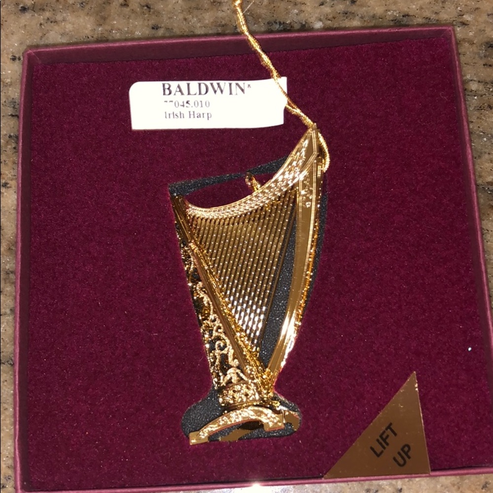Baldwin Ornament Irish Harp